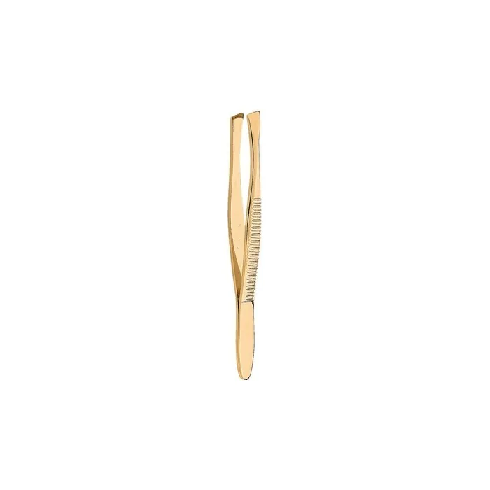 Donegal Slanted Cosmetic Tweezers Gold 1092
