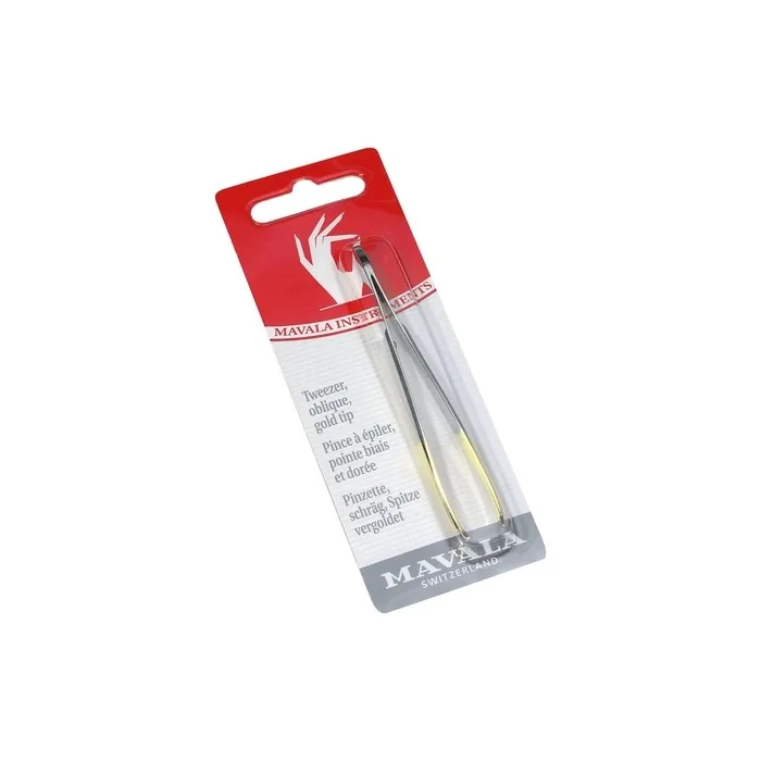 Mavala Tweezer Oblique Gold Tip
