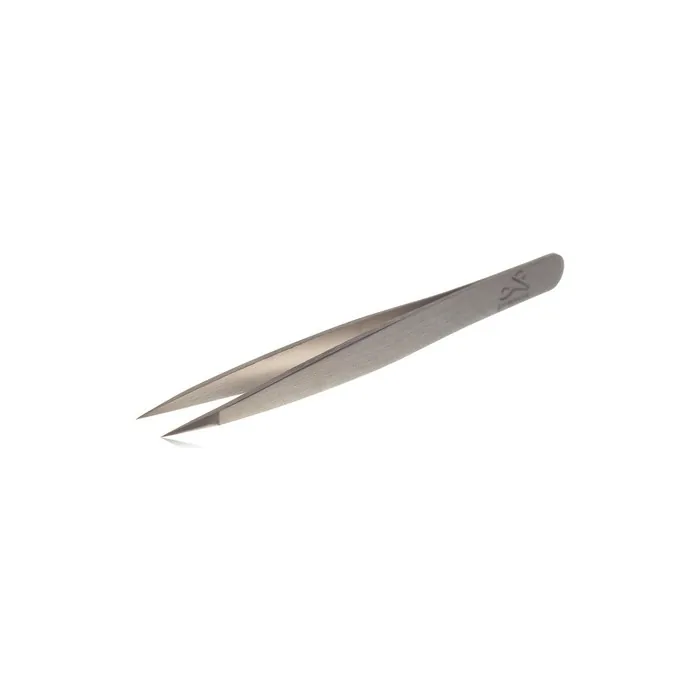 Optima 3.5 inch Elegant Matt Finish Stainless Steel Pointed Tip Tweezers for Ingrown Hairs