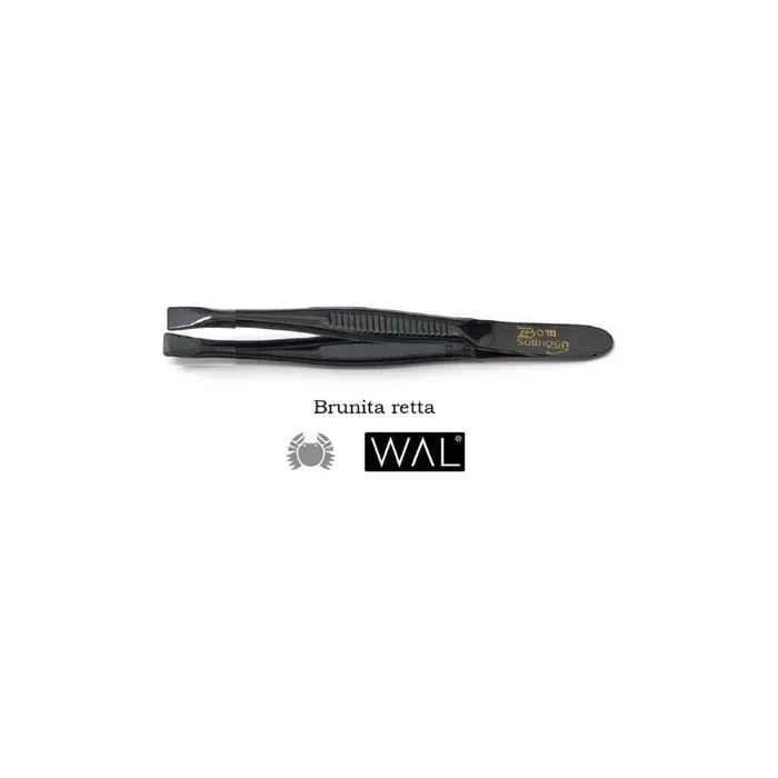 Wal Burnished 306r Straight Tweezers