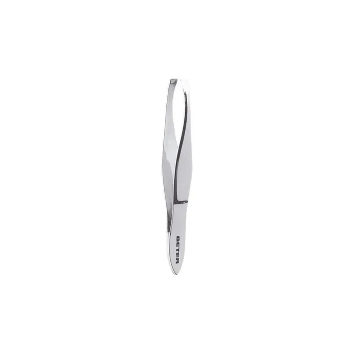Beter Chrome Plated Straight Tip Tweezers Precision Beauty Tool
