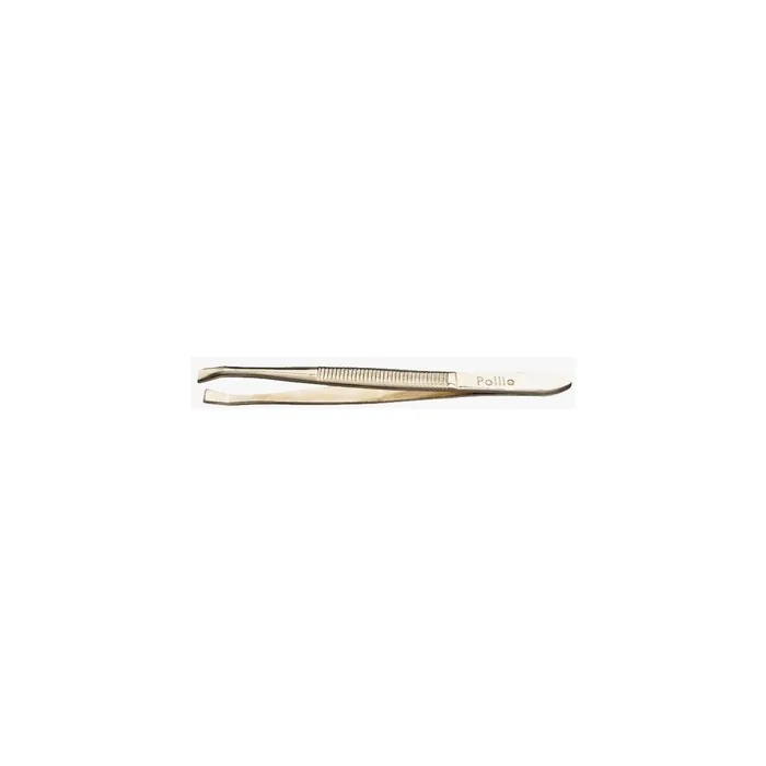 Eurostil Golden Tweezers 8cm 1 Unit Perfect For Precise Hair Removal