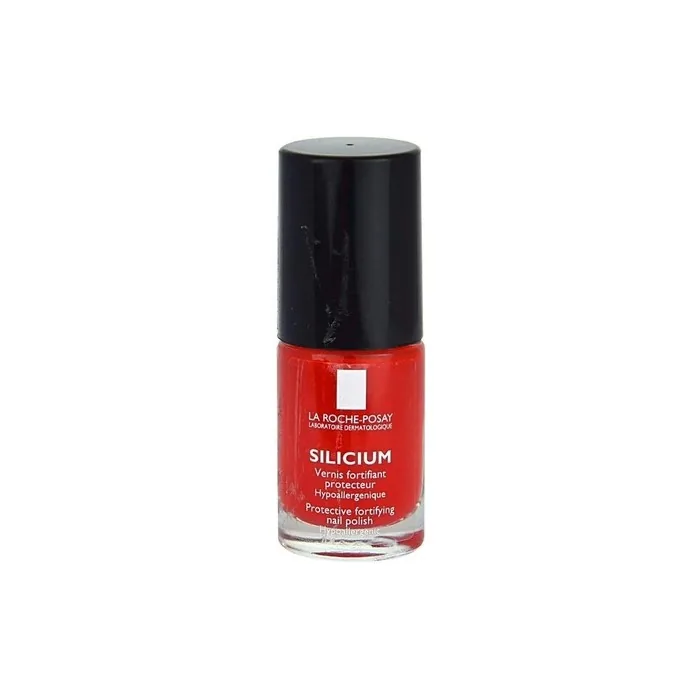 La Roche-Posay Silicium Protective Fortifying Nail Polish 6ml - Color: 22 Poppy Red