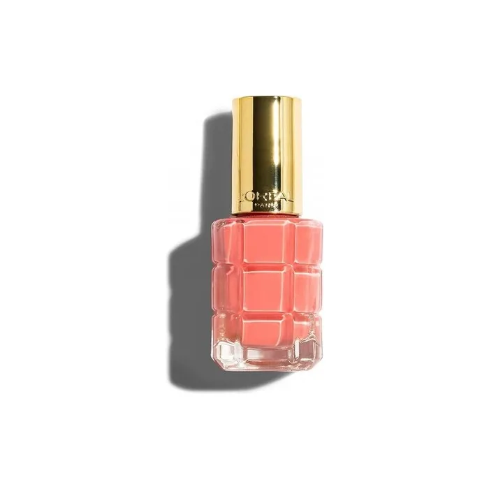L'Oréal Paris Color Riche Le Vernis Nail Polish with Oil in Light Pink/Nourishing Nail Polish in Summery Rose with Gloss Effect 14ml