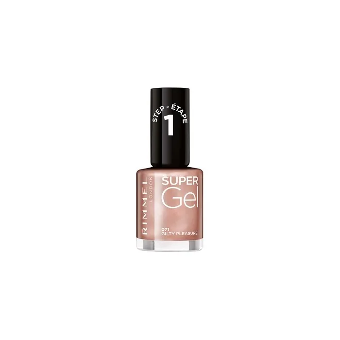 Rimmel Super Gel Nail Polish, 071 Gilty Pleasure, 12ml