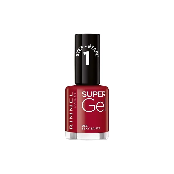 Rimmel London Super Gel Nail Polish At-Home Gel Manicure Sexy Santa Red Shades 12ml