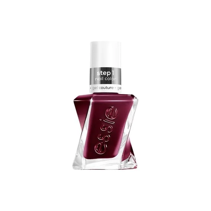 Essie Gel Couture Longlasting High Shine No UV Lamp Required Nail Polish Dark Burgundy Red Colour Shade 370 Model Clicks 13.5ml