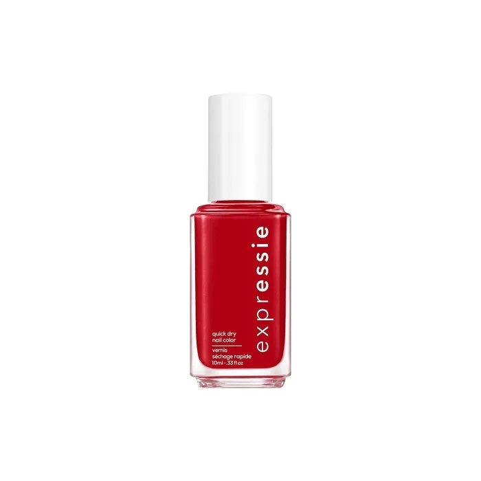 Essie Expressie Nail Polish Quick Dry Formula Vegan Angled Brush Red Pink Nail Varnish 190 Seize The Minute 10ml