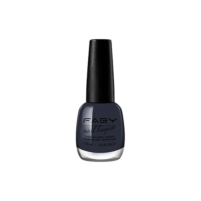 Faby Nail Polish Fearless For Women 15 Ml Vegan Dark Gray