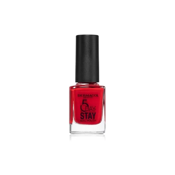 Dermacol 5 Day Stay Nail Polish 21 Monroe Red 11 Ml