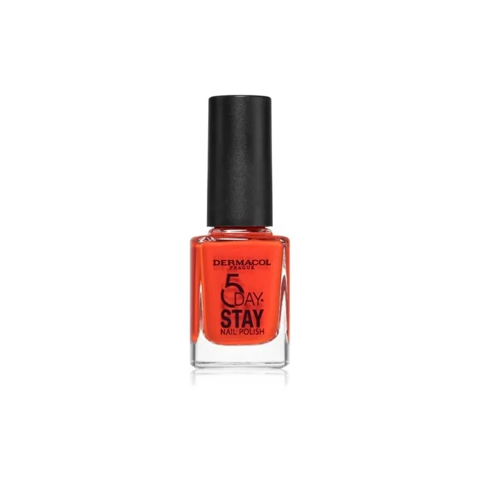 Dermacol 5 Day Stay Nail Polish 52 Too Hot 11 Ml