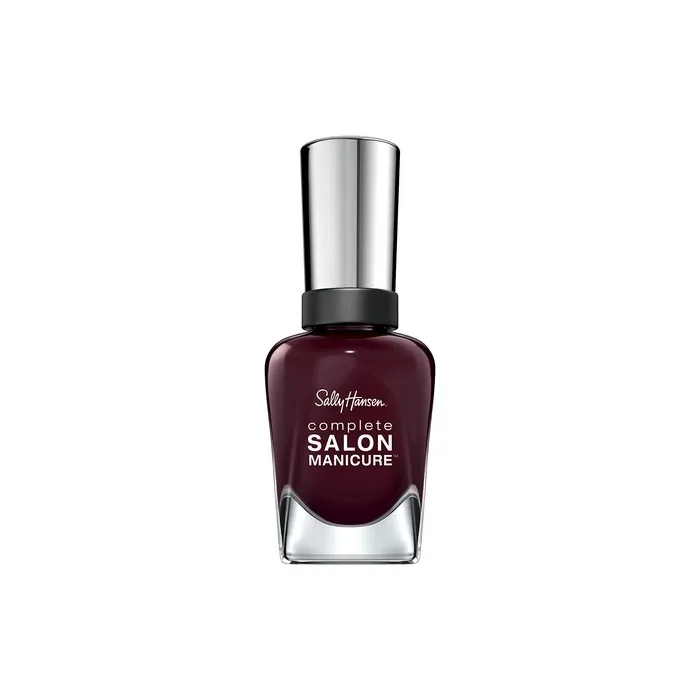 Sally Hansen Complete Salon Manicure Nail Polish Rags to Riches Bordeaux Keratin Complex Glossy Colour 416 14.7ml - Limited Edition