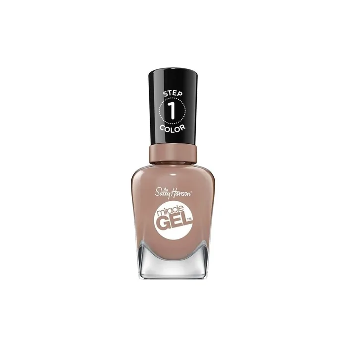 Sally Hansen Miracle Gel Nail Polish At-Home Gel Manicure Mocha Me Crazy Nude Shades 14.7ml