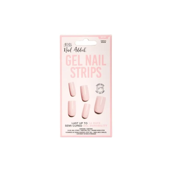 Ardell Nail Addict Semi-Cured Gel Nail Strips Cupids Arrow UV/LED Lamp