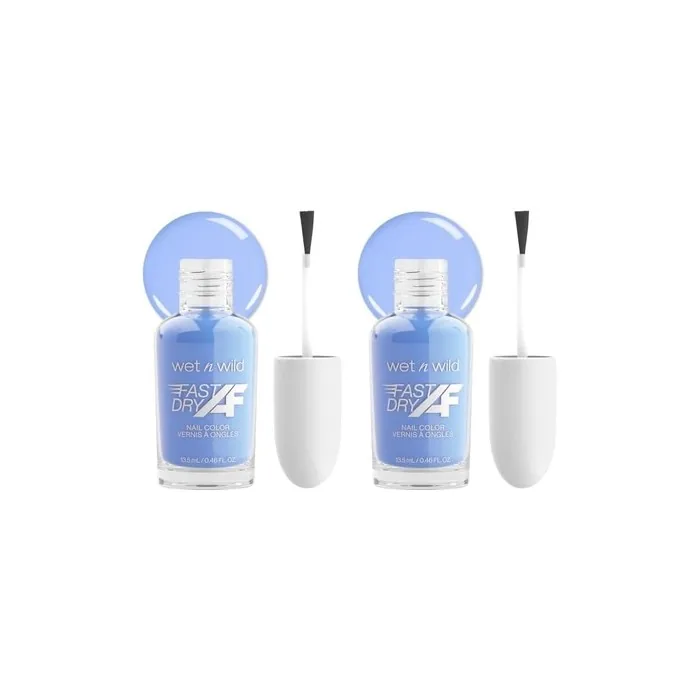 Wet N Wild Fast Dry Nail Polish Color Baby Blue Sin-Derella