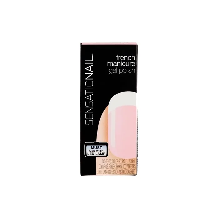 Sensationail Gel Polish Semi Permanent French Manicure Sheer Pink 11.08ml