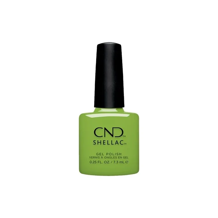 CND Shellac Meadow Glow No. 470 Green UV Polish Nail Design Gleam & Glow Collection