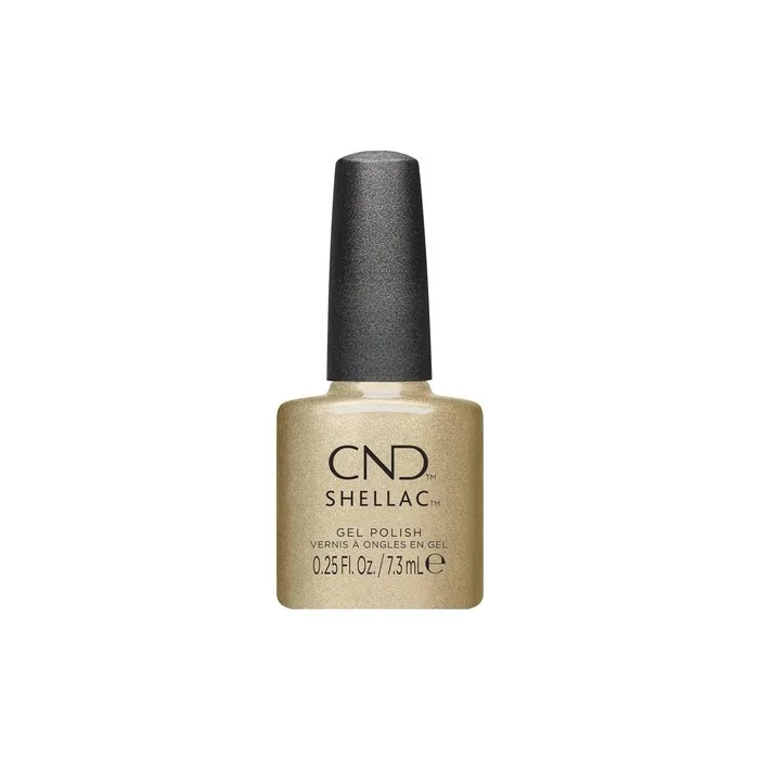 CND Shellac Gel Polish Quiet Luxury Collection Long Lasting Gold Gel Nail