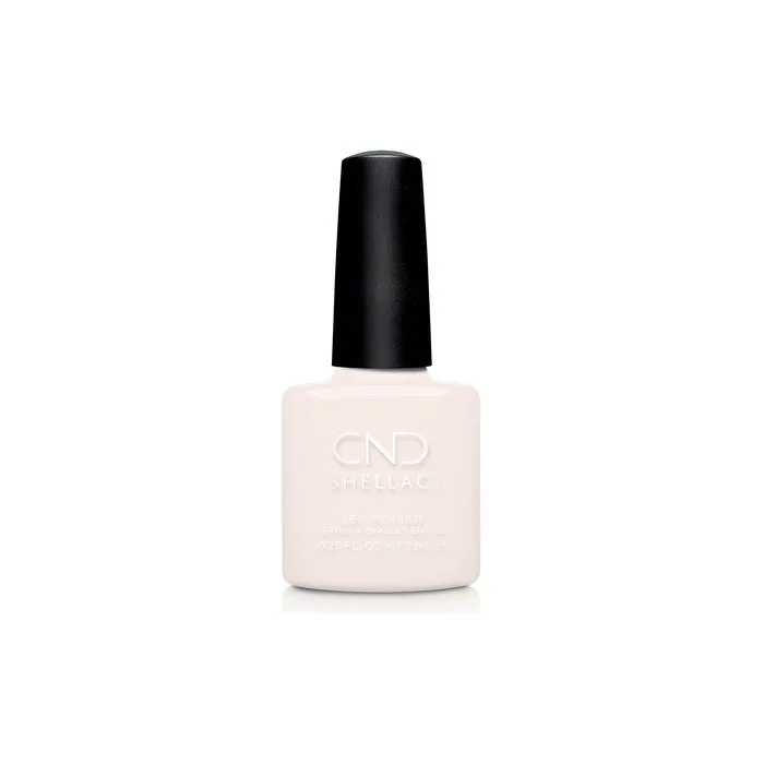 CND Shellac Gel Nail Polish Long-Lasting Nail Paint Color with Curve-Hugging Brush White 0.25 fl oz
