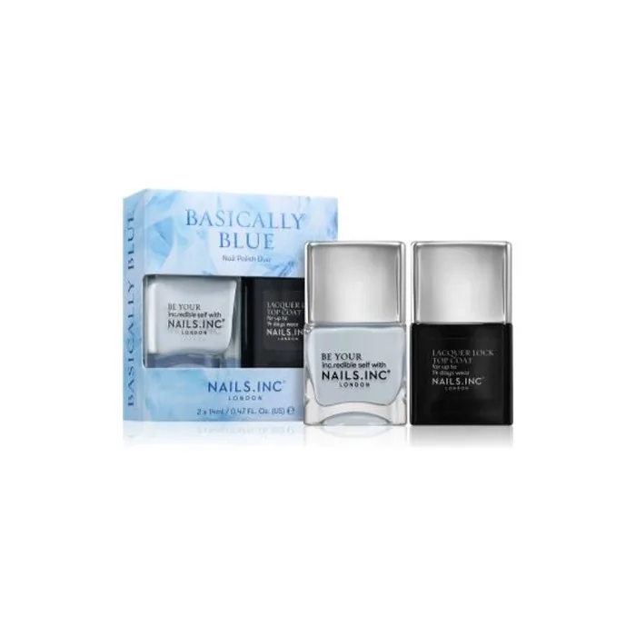Nails Inc Basically Blue Nail Polish