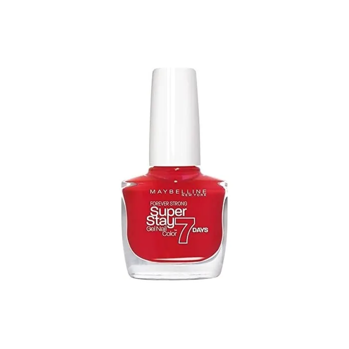 Maybelline Superstay 7 Days Long-Lasting Gel Effect Nail Polish Passionate Red Tone 008 10ml