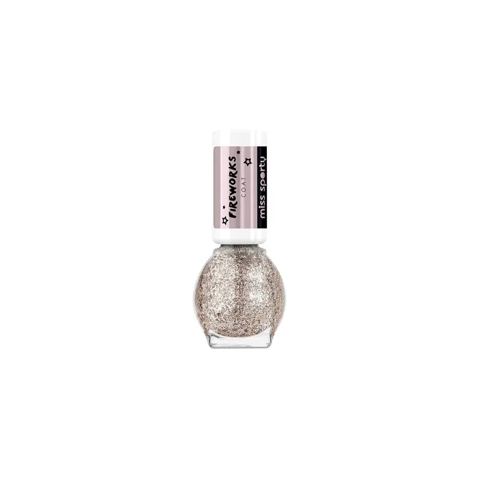 Miss Sporty Fireworks Nail Polish With Gold Flakes 3 The Glitters 7ml
