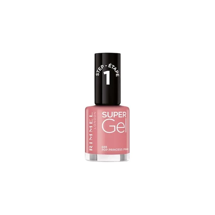 Rimmel Super Gel Nail Polish 035 Pop Princess Pink - 12ml