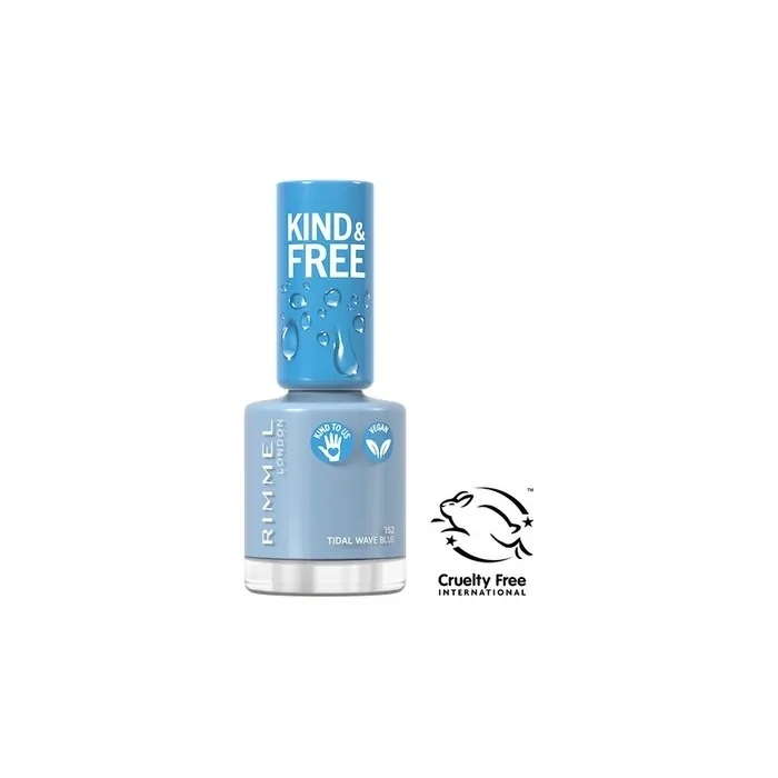 Rimmel Kind & Free Clean Nail Polish 152 Tidal Wave Blue 8ml