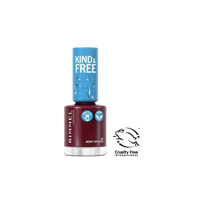 Kind & Free Vegan Nail Polish 157 Berry Opulence 8ml