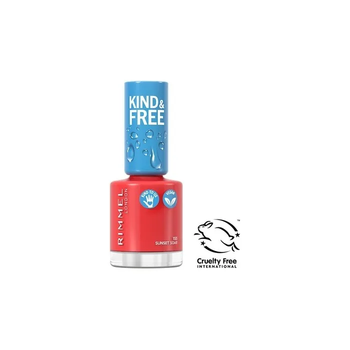 Kind & Free Vegan Nail Polish 155 Sunset Soar 8ml