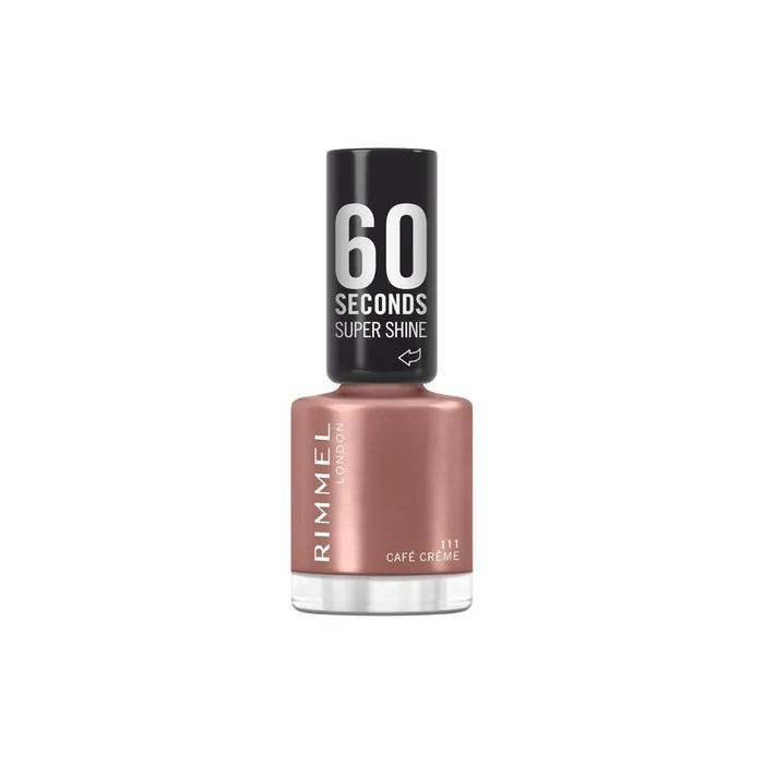 Rimmel 60 Seconds Super Shine Nail Polish 111 Café Crème Quick Dry