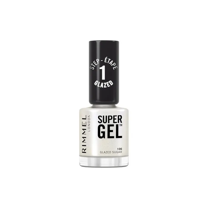 Rimmel Super Gel Long-Wear Nail Polish 106 Glazed Sugar Frosted Finish