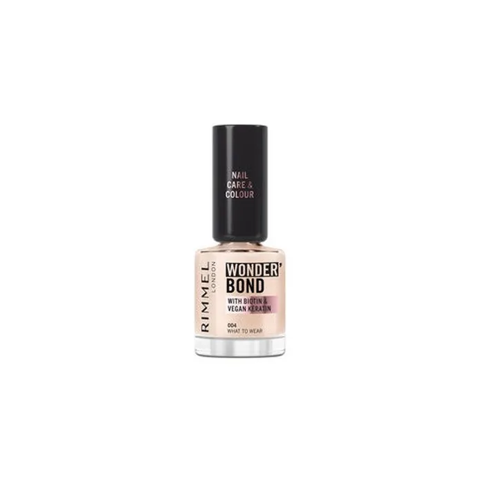 Rimmel Wonder'Bond Care + Colour Nail Polish 004 What To Wear 12ml