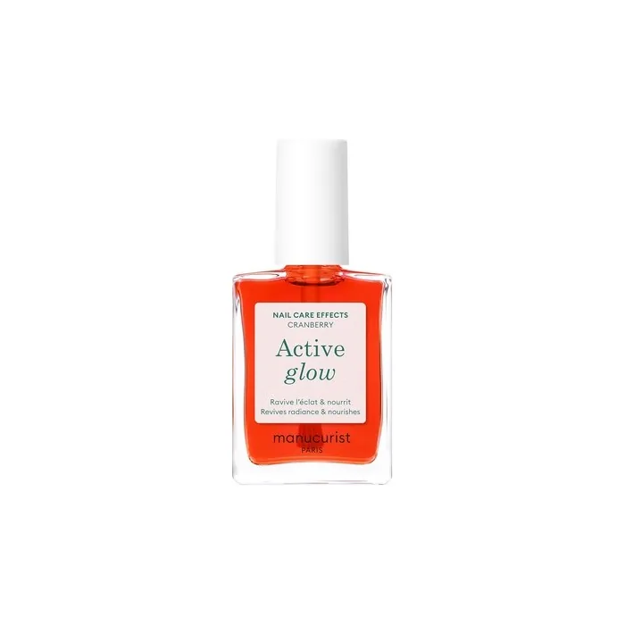 Manucurist Nail Polish and Nail Care Active Glow Cranberry Coral Bio-Based
