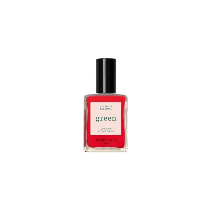 MANUCURIST Green Nail Polish Red Coral 15ml