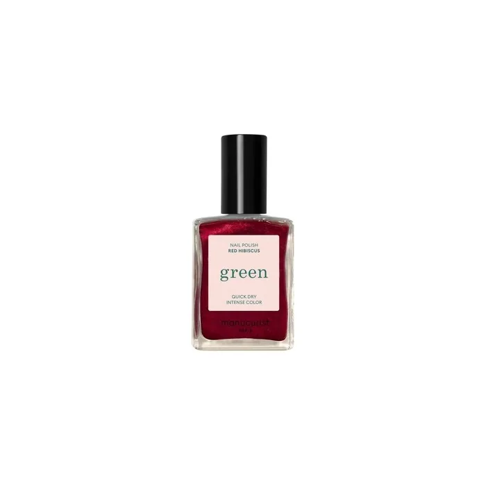 MANUCURIST Green Nail Polish Red Hibiscus 15ml