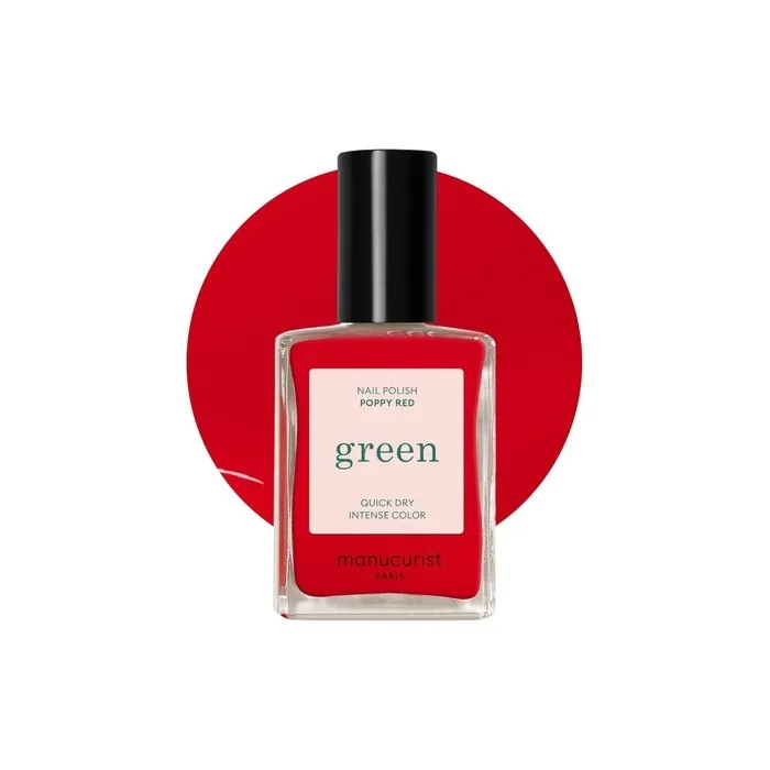 Manucurist Green Poppy Red Natural Classic Nail Polish 9-Free