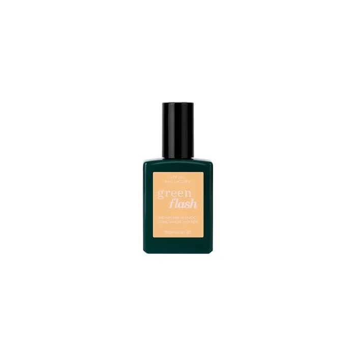 Manucurist Green Flash Gel Nail Polish Gold Sand - Up to 84 Ingredients
