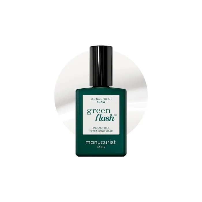 Manucurist Green Flash UV Nail Polish White Snow HEMA Free