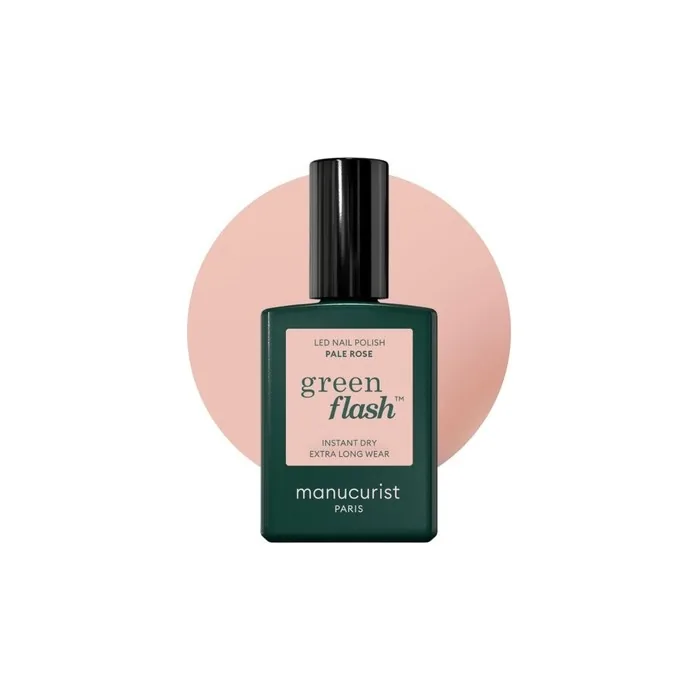 Manucurist Green Flash Transparent UV Nail Polish Old Rose Hema