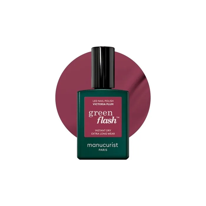 Manucurist Green Flash UV Nail Polish Victoria Plum HEMA Free