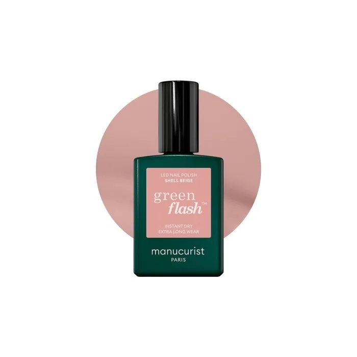 Manucurist Green Flash UV Nail Polish Beige Rosa Shell HEMA Free
