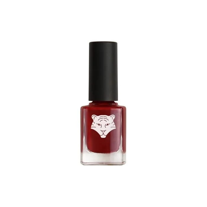 ALL TIGERS Vegan & Natural Nail Polish Bordeaux Red 207 Play With Fire Long-Lasting Shine