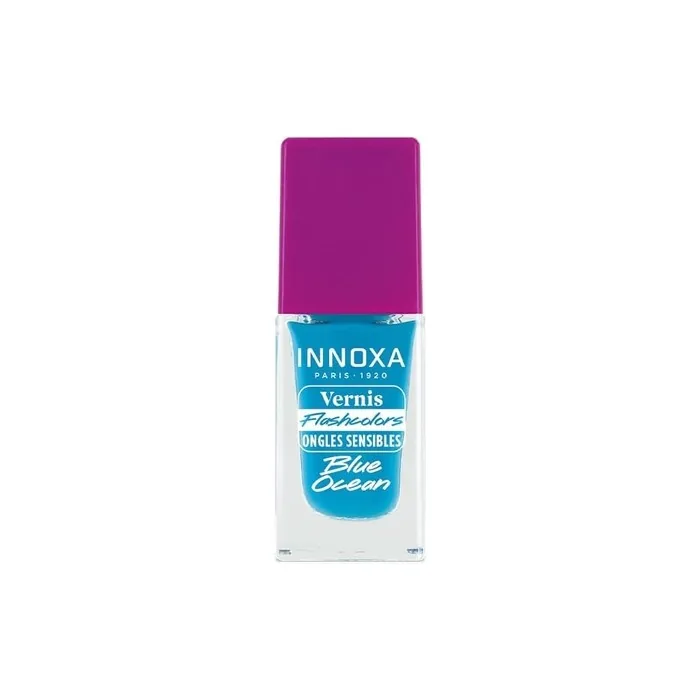 Fluorescent Blue Ocean Nail Polish 8ml for Sensitive Nails - Long-Lasting