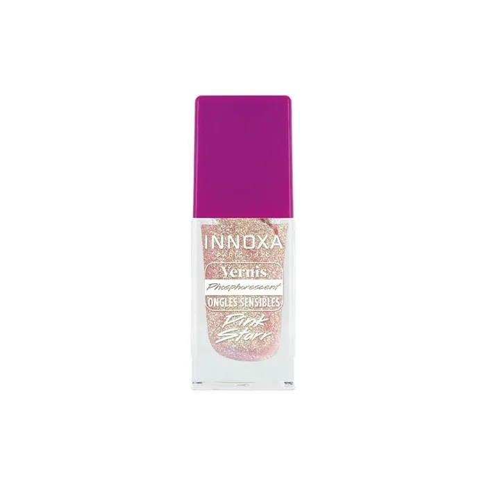 Glow In The Dark Pink Star Nail Polish 8ml Luminous Pearly Pink