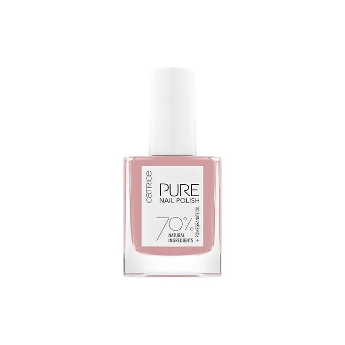 Catrice Pure Nail Polish 10ml Clarity Nude Glossy Vegan Acetonefree Microplastic Particlefree