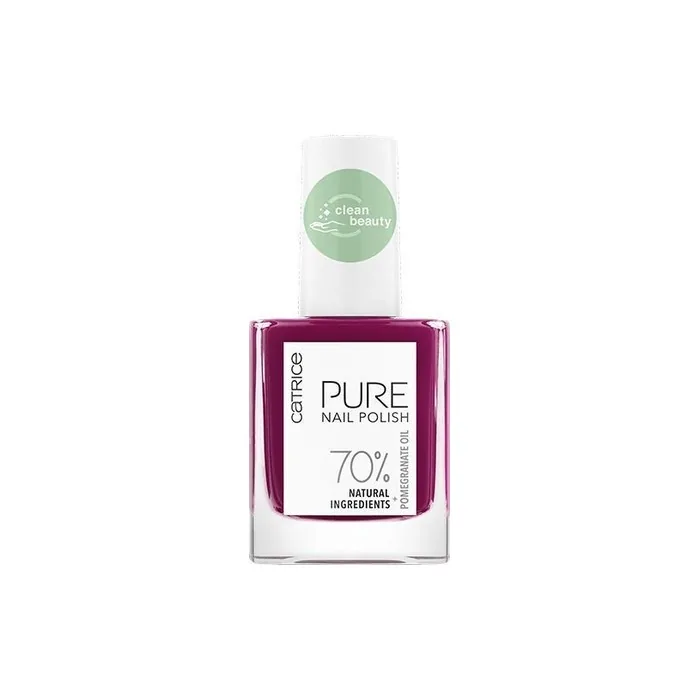 Catrice PURE Nail Polish 07 Delicacy Violet Glossy Vegan Acetone-Free 10ml