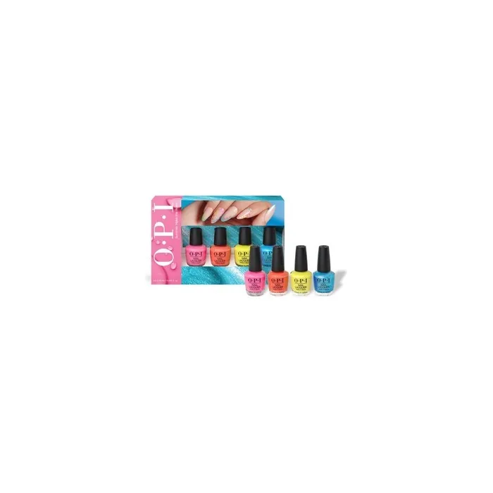 OPI Nail Lacquer Mini Pack Summer Make the Rules Opaque Pearl & Crème Finish 4 x .125 fl oz
