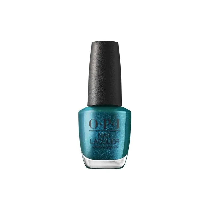 OPI Terribly Nice Christmas Collection Nail Lacquer Let's Scrooge Fast Drying Chip Resistant and Long Lasting Up to 7 Days - Turquoise