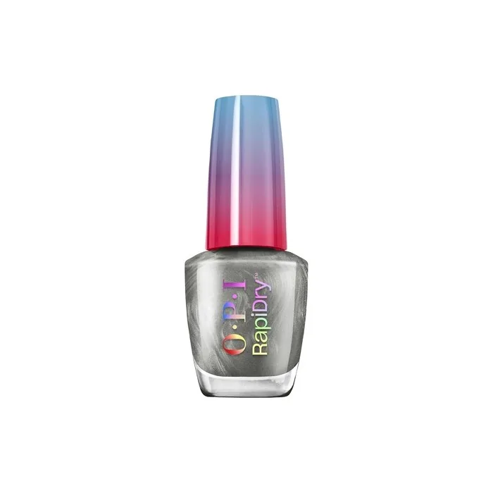 OPI Rapidry Nail Polish A Silver Of A Sec Metallic Silver Vegan
